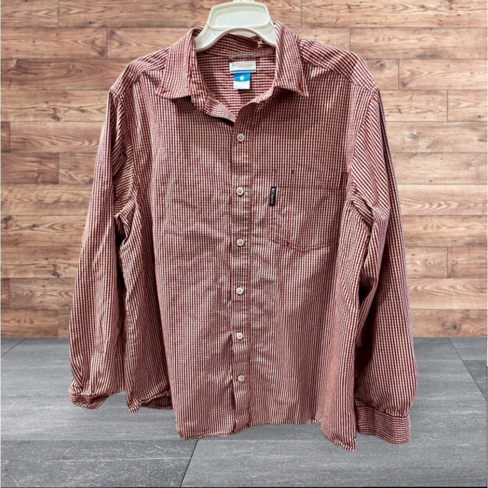 Men’s Long Sleeve Columbia Sportswear Button Down Shirt size Large
